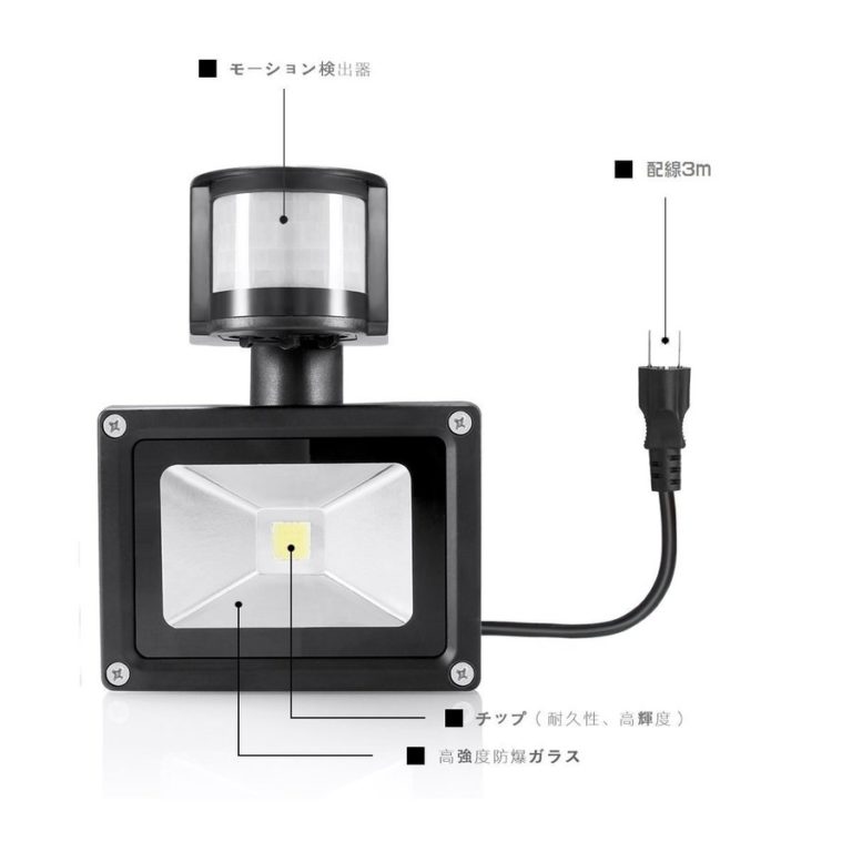 LED人感センサーライト 屋外防水 防犯・照明・玄関 浦崎株式会社