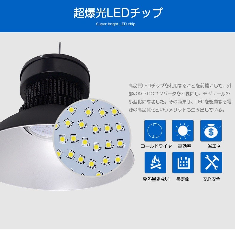 水銀灯 LED化 代替型 ランプ 50W LED高天井器具 | 浦崎株式会社
